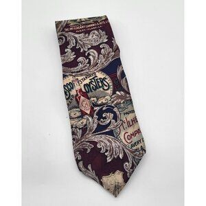 VTG Tabasco Hot Sauce brand Men's Silk Tie Made In USA Novelty Lousiana